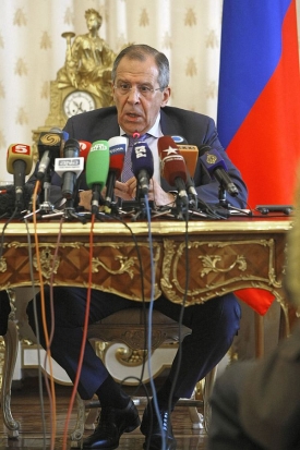 Ruský ministr zahraničí Lavrov.